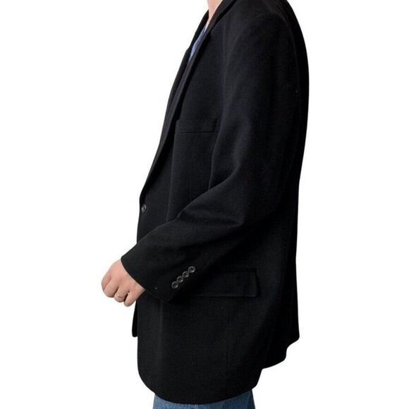 Jos A Bank Unisex Dark Gray 100% Cashmere 2 button Sport Coat Blazer 48R - Picture 10 of 11